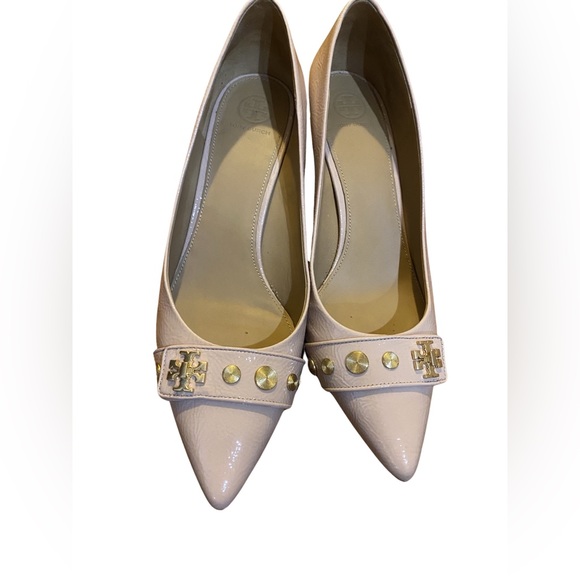 Tory Burch Shoes - Tory Burch Nude women size 10 Kira studded pointy toe pumps